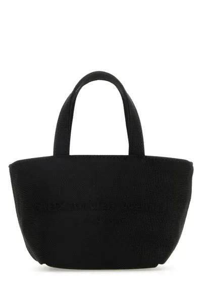 Alexander Wang Black Canvas Mini Punch Shopping Bag