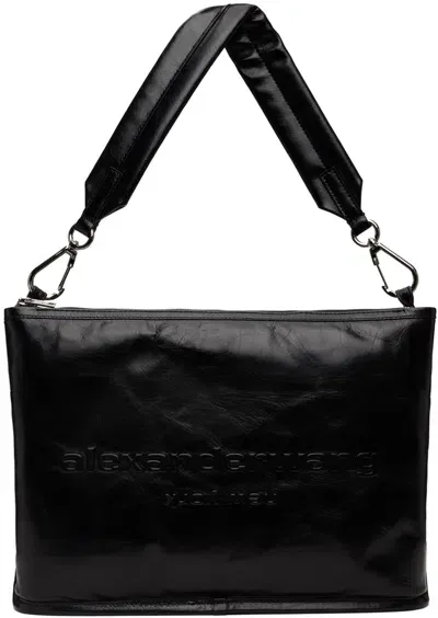 Alexander Wang Black Punch Tech Shoulder Bag