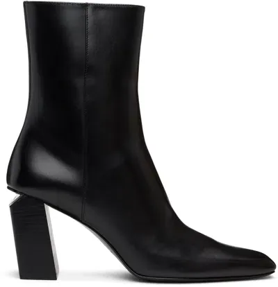 Alexander Wang Black Toni 85mm Ankle Leather Boots