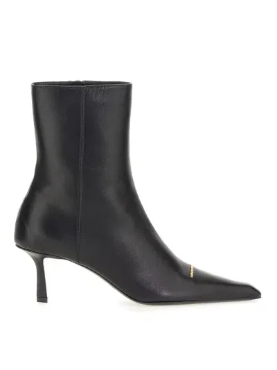 Alexander Wang Black Viola 65 Leather Ankle Boots