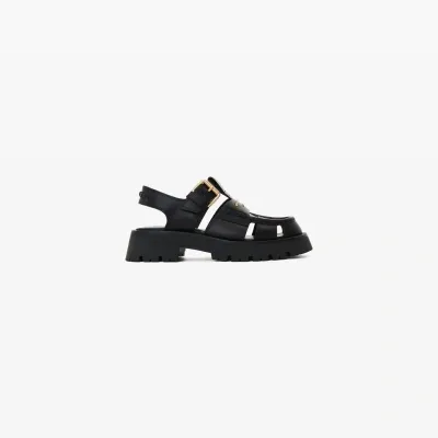 Alexander Wang Carter Cage Sandal In Box Calf In Black