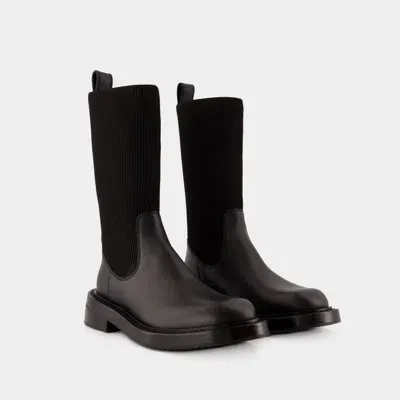 Alexander Wang Detroit Sock Boots In Black