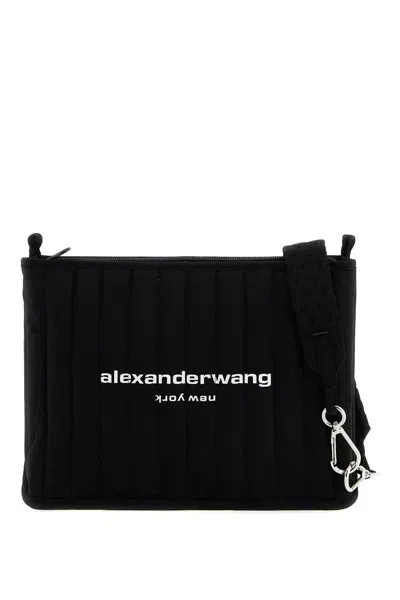 Alexander Wang Elite Tech Nylon Shoulder Bag In Black