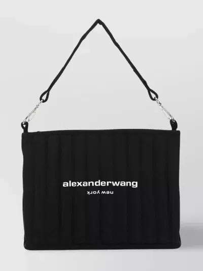 Alexander Wang Elite Tech Shoulder Bag In Nylon In Black