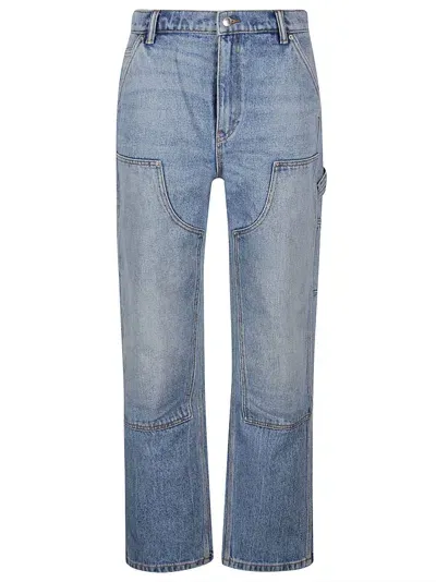 Alexander Wang Ez Slouch Carpenter Jeans In Blue