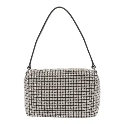 Alexander Wang Heiress Embellished Medium Shoulder Bag In White