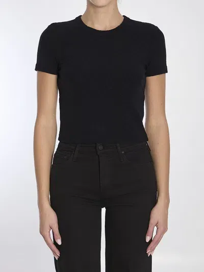 Alexander Wang Jacquard Logo T-shirt In Black