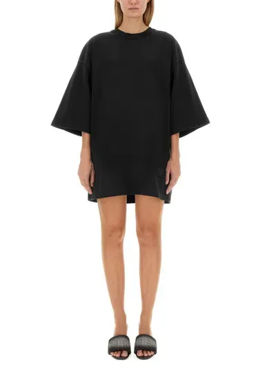 Alexander Wang Oversize Fit T-shirt In Washed Black