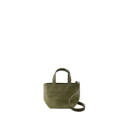 Alexander Wang Punch Mini Shopper Bag -  - Cotton - Khaki In Green