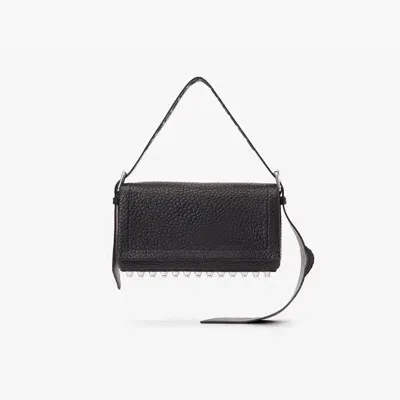 Alexander Wang Ricco Medium Flap Bag In Lambskin Leather In Black