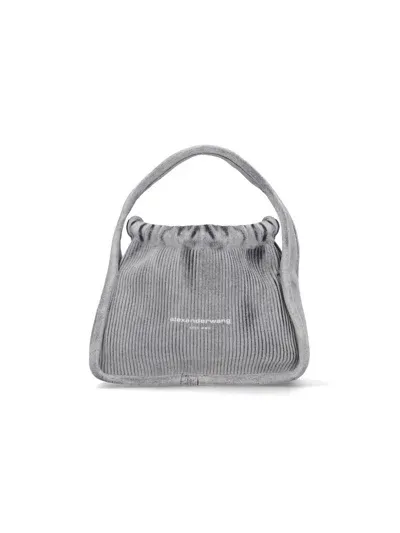 Alexander Wang 'ryan' Small Tote Bag In Gray