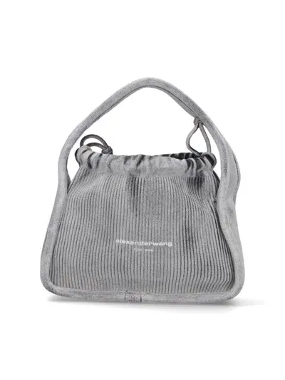 Alexander Wang Ryan Small Tote Bag In Grey