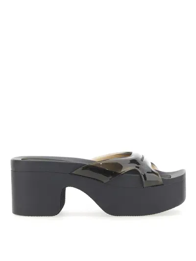 Alexander Wang Aw Sport Platform Slide In Thermoplastic In Black