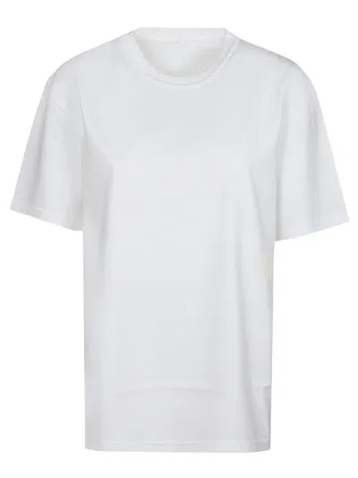 Alexander Wang T Puff Logo Bound Neck Essential T-shirt In White