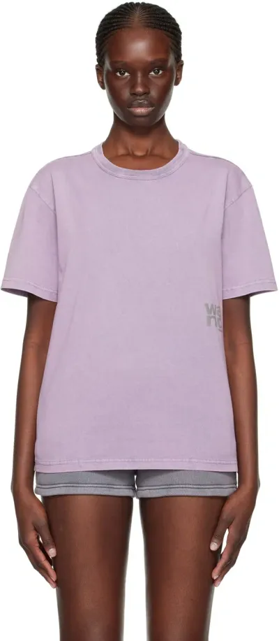 Alexander Wang T Purple Faded T-shirt In 687a Acid Pink Laven