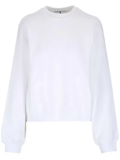 Alexander Wang Terry Sweatshirt In White