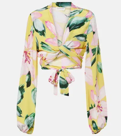 Alexandra Miro Tabitha Floral Top In Multicoloured