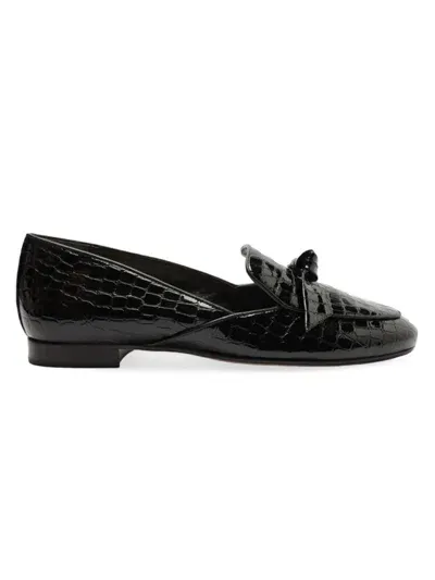 Alexandre Birman Clarita Belgian Leather Loafers In Nero