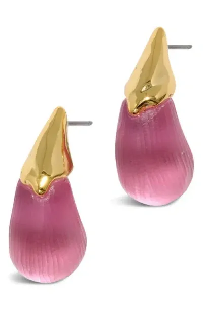 Alexis Bittar Luminous Lucite® Drop Earrings In Pink