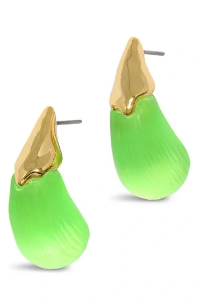 Alexis Bittar Luminous Lucite® Drop Earrings In Green