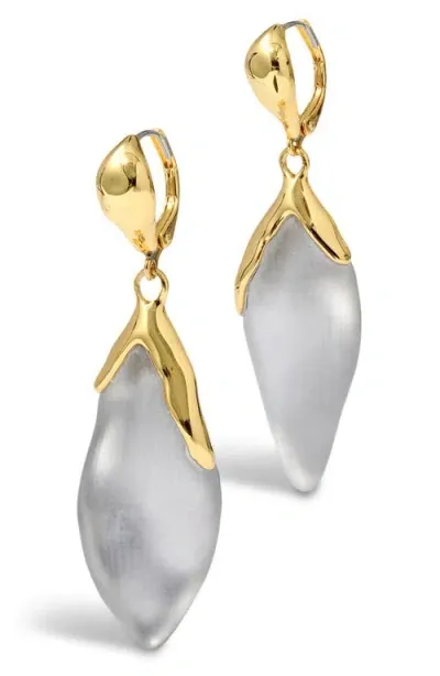 Alexis Bittar Luminous Lucite® Petal Drop Earrings In Gold