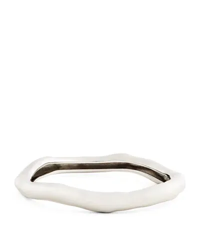 Alexis Bittar Molten Bangle In Silver