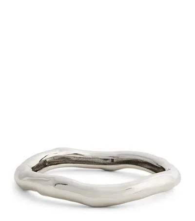 Alexis Bittar Molten Bangle In Silver