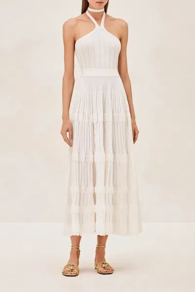 Alexis Myla Midi Dress In White