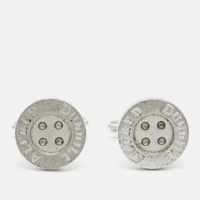 Pre-owned Alfred Dunhill Button Sterling Silver Cufflinks