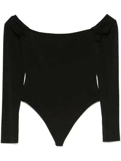 Alice And Olivia Anna Bodysuit In Black