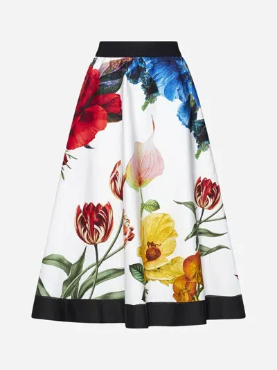 Alice And Olivia Earla Midi Skirt In Le Parisien