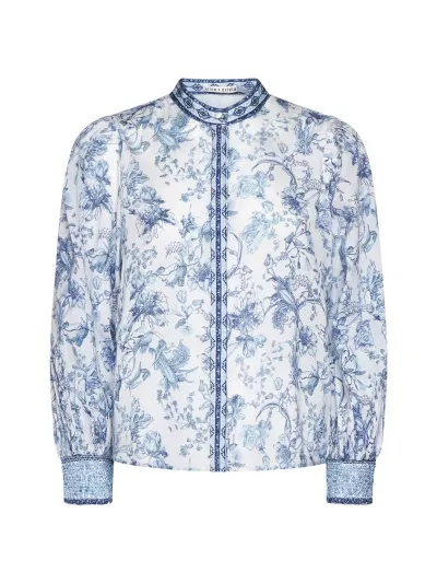 Alice And Olivia Shirt In Je L Adore Spring Sky