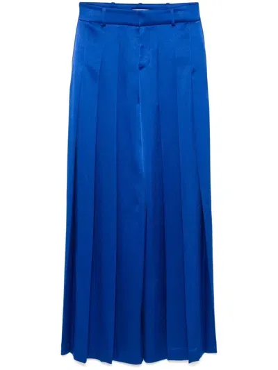 Alice And Olivia Simon Wide-leg Trousers In Blue