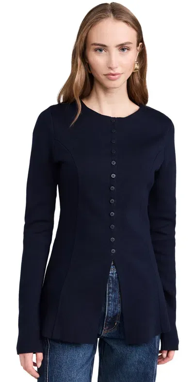 Aligne Daphne Waisted Knit Cardigan Navy