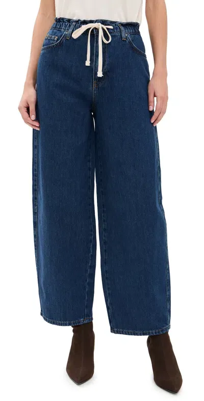 Aligne Ida Pants Mid Blue