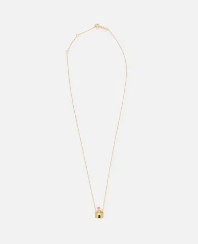 Aliita 9k Gold Castillo Brillante Enamel Necklace