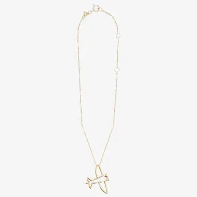 Aliita Gold Metal Avion Necklace In Golden