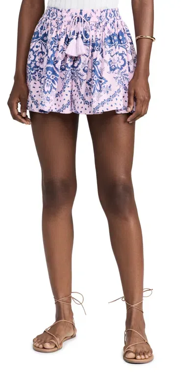 Alix Of Bohemia Christy Oasis Bandana Shorts Pink