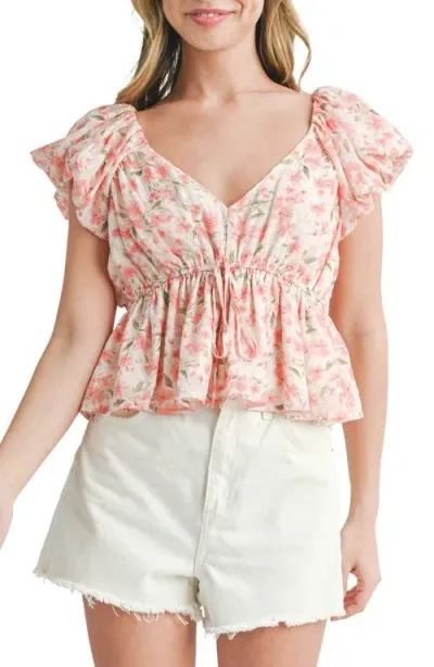 All In Favor All In Blush Coral Floral