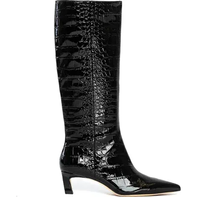 Allegra James Bella Embossed Boot In Black