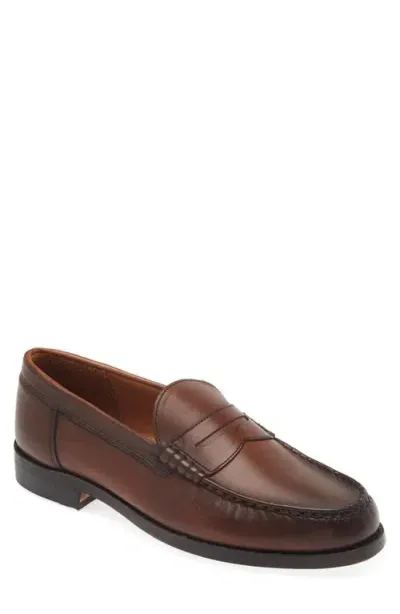 Allen Edmonds Newman Penny Loafer In Dark Chili