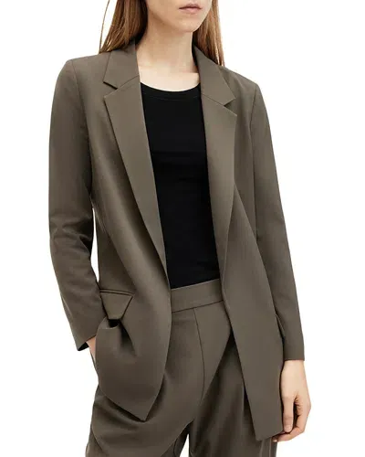 Allsaints Aleida Tri Blazer In Tarmac Green