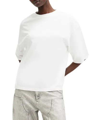 Allsaints Amelie Underground Tee In Optic White