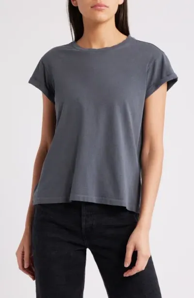 Allsaints Anna Cotton T-shirt In Periscope Grey