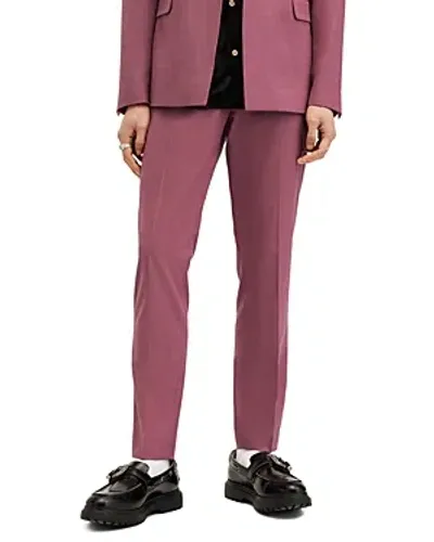 Allsaints Aura Slim Fit Trousers In Pink