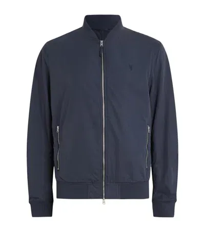 Allsaints Bassett Bomber Jacket In Blue