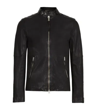 Allsaints Cora Leather Jacket In 黑色