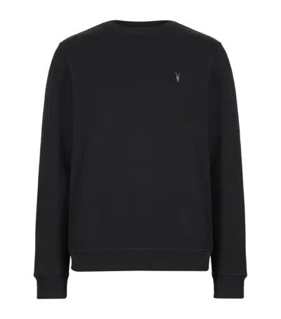 Allsaints Cotton Raven Sweatshirt In Black