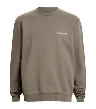 Allsaints Cotton Underground Sweatshirt In Brown