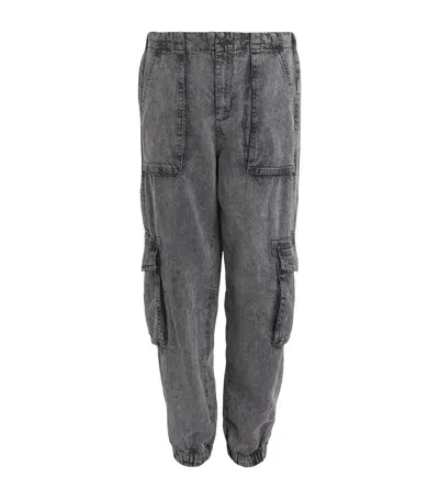 Allsaints Denim Frieda Trousers In Blue